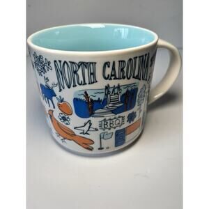 Starbucks Been There Collection NORTH CAROLINA Coffee Mug 14 Oz Discontinued